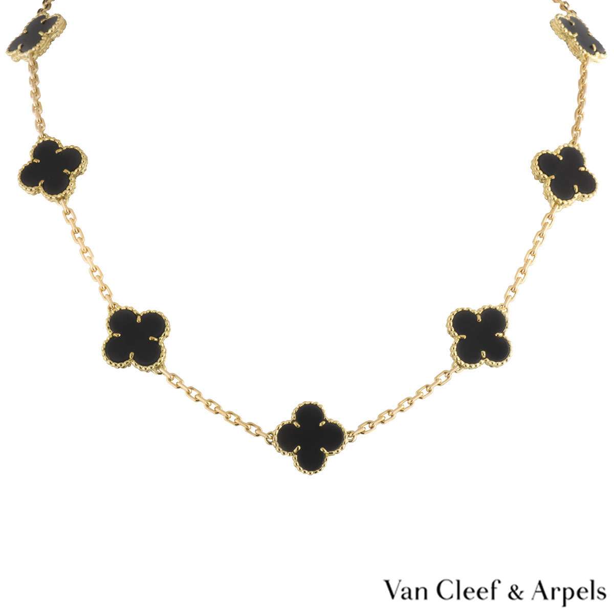 van cleef and arpels onyx necklace